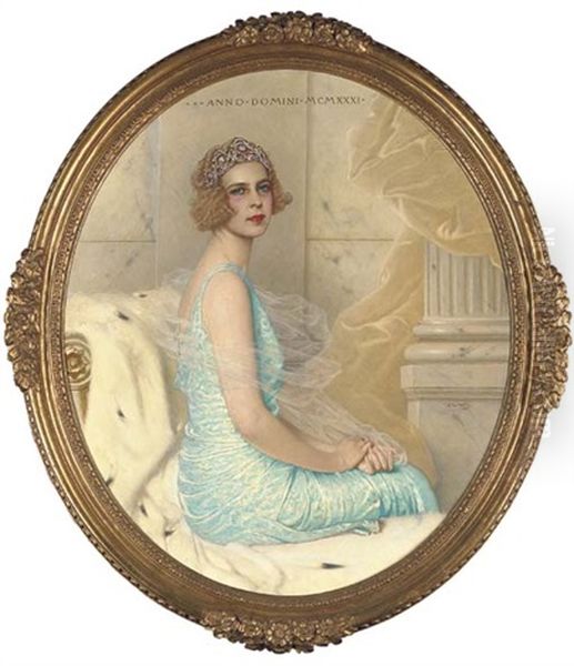 Portrait Of Maria Jose, Queen Of Italy - view 1