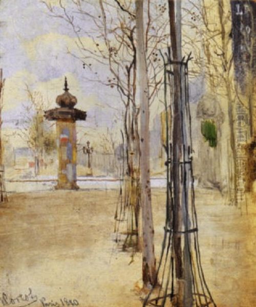 Scorcio Di Strada A Parigi, 1880 - view 1