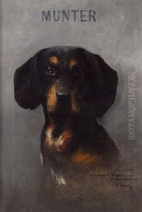 Portrait Of Munter, A Dachshund