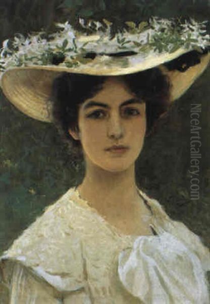 Ritratto Di Giovanetta Con Cappello - view 1