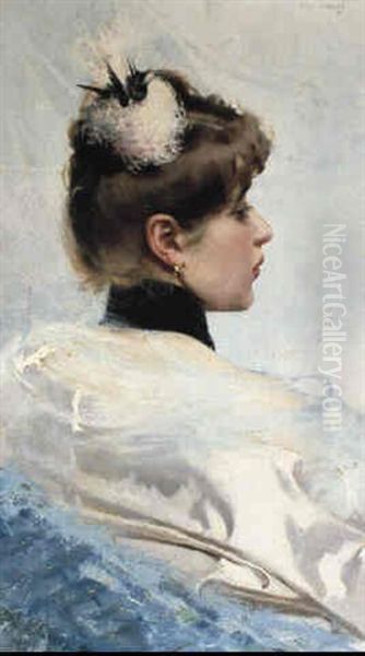 Portrait Of A Lady With A Hat - view 1
