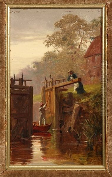 The Ferry, Langham Sketch And Opening The Canal Lock (2 Works) - view 1
