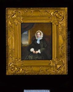 A Pair Of Portraits Of A Lady And Gentleman Both Seated In Armchairs