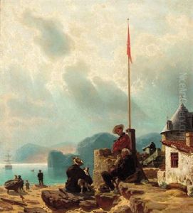 Leaving Port by Johann-Wilhelm Cordes