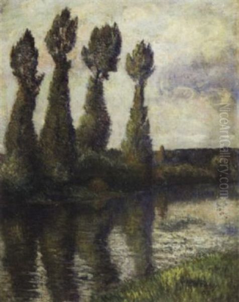 Peupliers Au Bord De La Riviere - view 1