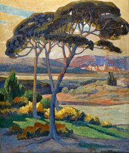 Paysage En Provence Aux Environs D'aix by Marie-Louise Cordier