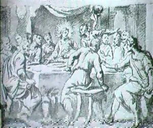 Recto: The Last Supper Verso: A Perspectival Sketch by Belisario Corenzio