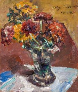 Herbstblumen In Vase