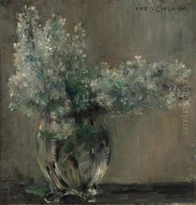 Still Life With White Lilacs by Lovis (Franz Heinrich Louis) Corinth