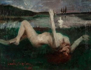 Leda, 1890 by Lovis (Franz Heinrich Louis) Corinth