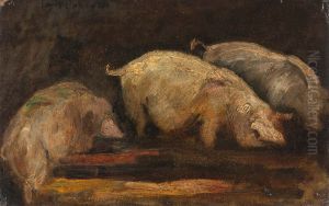 Fressende Schweine