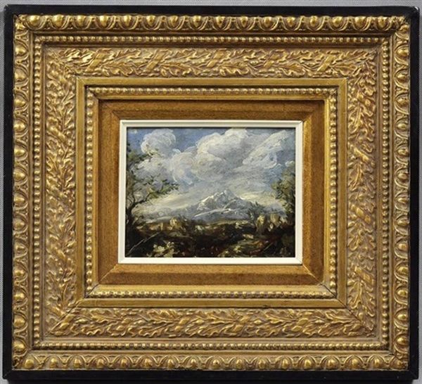 Landschaft, Im Hintergrund Berggipfel - view 1