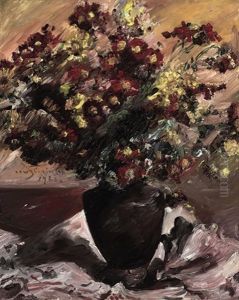 Gelbe Und Rote Astern, Herbstblumen