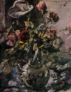 Rosen Und Eine Kalla (roses And A Calla) by Lovis (Franz Heinrich Louis) Corinth