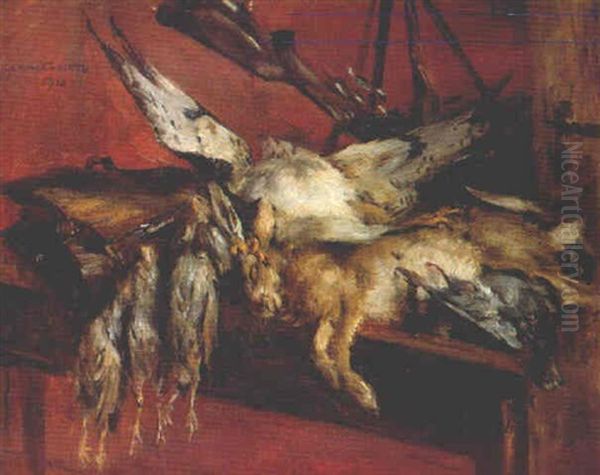 Jagdstilleben, Hase Und Rebhuhner - view 1