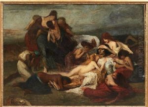 La Mort Du Roi De Ceylan by Fernand Cormon
