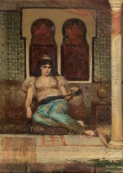 Odalisque Assise Sur Un Divan - view 1
