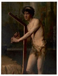 Le Joueur De Harpe by Fernand Cormon