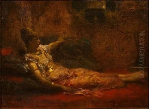 Odalisque Couchee by Fernand Cormon