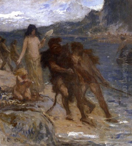 Scene Prehistorique - view 1