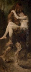 Esquisse De Deux Personnages Pour La Tribu De Cain