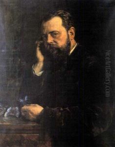 Portrait D'homme Aux Papillons