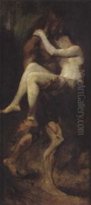 Deux Personnages De La Tribu De Cain by Fernand Cormon