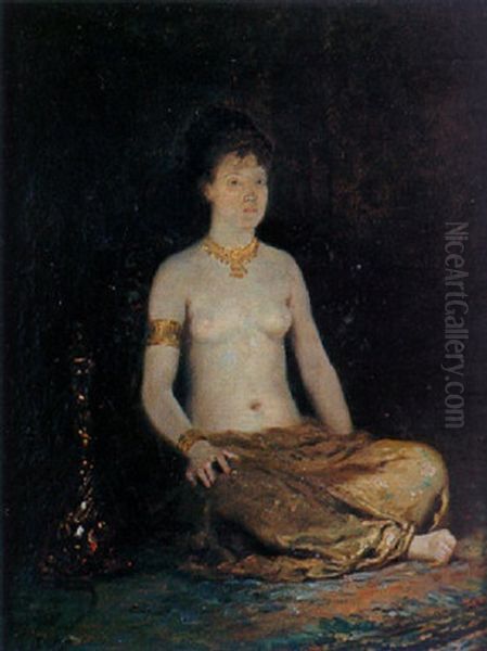 Jeune Femme Orientaliste Assise - view 1