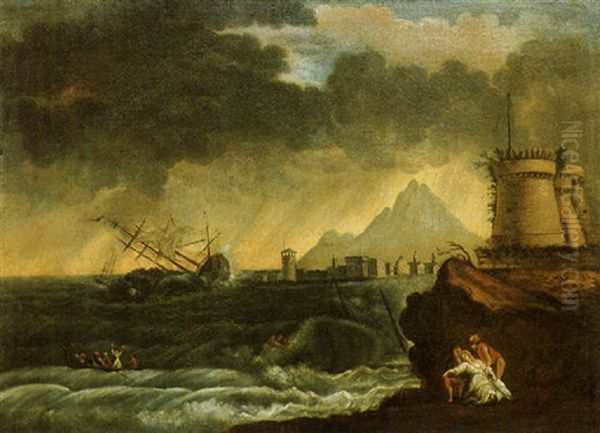 Storm In The Gulf Of Naples - view 1