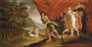 Venus And Adonis by Michele Felice Corne