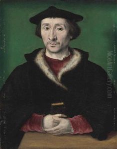 Portrait Of A Gentleman, Half-length Portrait Of A Gentleman, Half-length