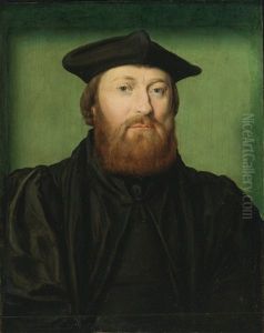 Portrait Of A Gentleman, Wearing A Black Coat And Cap, With A Green Background Portrait Of A Gentleman, Wearing A Black Coat And Cap, With A Green Background