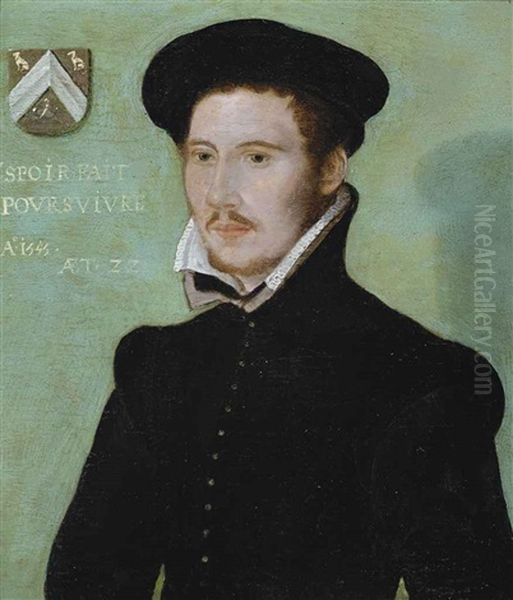 Portrait Of A Gentleman, Half-length, In A Black Doublet And Black Cap - view 1
