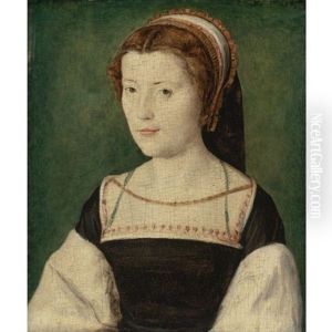 Portrait Of A Noblewoman, Madame De Chateaubriand (?) by Corneille de Lyon