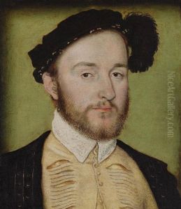 Portrait Of Charles De La Rochefoucauld In A Slashed Doublet, Black Coat And Feathered Cap Portrait Of Charles De La Rochefoucauld In A Slashed Doublet, Black Coat And Feathered Cap