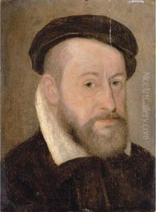 Portrait Of A Gentleman In A Black Doublet And Cap Portrait Of A Gentleman In A Black Doublet And Cap