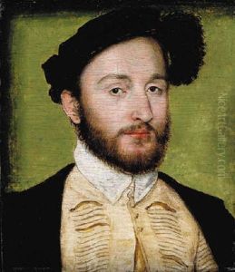 Portrait Of Charles De La Rochefoucauld In A Slashed Doublet, Black Coat And Feathered Cap Portrait Of Charles De La Rochefoucauld In A Slashed Doublet, Black Coat And Feathered Cap