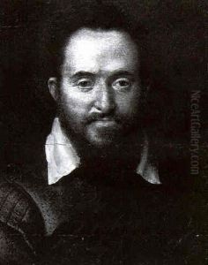 Portrait Of A Bearded Man In A Red Doublet With A Blue Cloak Portrait Of A Bearded Man In A Red Doublet With A Blue Cloak