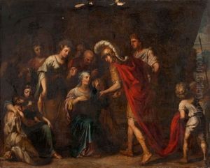 La Famille De Darius Aux Pieds D'alexandre by Jean-Baptiste Corneille