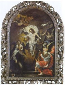 L'apparition Du Christ Ressuscite A Sainte Therese D'avila Et Saint Jean De La Croix by Jean-Baptiste Corneille