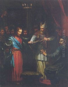 Christ Before Caiaphas And Anneas
