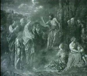 La Predication De Saint Jean Baptiste by Jean-Baptiste Corneille