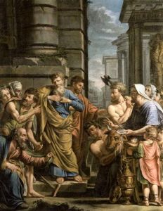 Saint Paul Et Saint Barnabe Refusant A Lystre Les Honneurs Divins by Michel Corneille