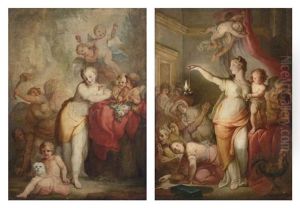 Allegoria Del Vizio (+ Allegoria Della Virtu; 2 Works) by Francesco Corneliano