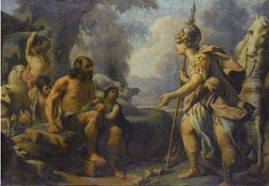 Erminia Tra I Pastori by Francesco Corneliano