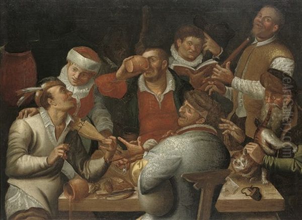 Merry Company Making Music - view 1