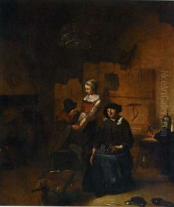 Interieur De Pharmacie by Pieter (Kunst) Cornelisz