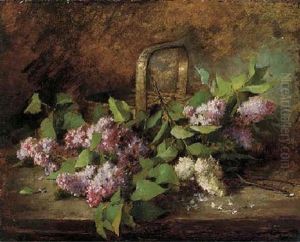 Lilacs In A Basket by Marie-Lucie Cornelius