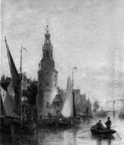 Die Oude Schans In Amsterdam by Marie-Lucie Cornelius