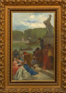 Embarkation For Cythera (study) by Jules Cornilliet
